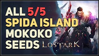 Lost Ark All Spida Island Mokoko Seed Locations [upl. by Tiertza]