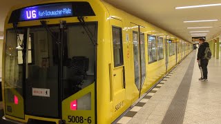 UBahn BerlinHZüge am Bahnhof Leopoldplatz nur U6 [upl. by Ecaj]