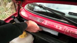 pollen filter change Ford Fiesta 2001 [upl. by Yllop524]