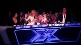 Kelly Rowland kiss Simon Cowell in the X Factor USA 2013 [upl. by Alfi]