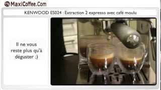 KENWOOD ES024 Extraction 2 expresso avec café moulu [upl. by Pritchard]