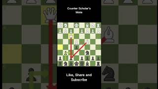 Counter Scholars Mate chess chesstraps trending viralvideo chessgame [upl. by Stein]