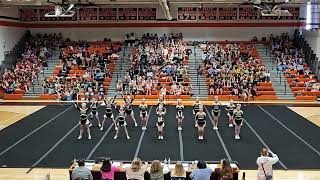 Hedgesville Middle School Sideline at Martinsburg Bulldog Cheerpalooza 2024 [upl. by Sykes]