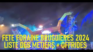 FETE FORAINE DE BRUGUIERES 2024  ALL OFFRIDES [upl. by Starinsky]