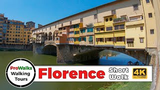 Florence Italy Short Walking Tour 4K60fps [upl. by Henriha294]