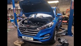 Hyundai Tucson 17 crdi  Turbo Removal [upl. by Einnov]