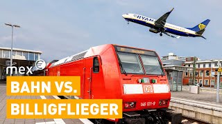 Zug statt Flug Wie die Bahn gegen Billigflieger gewinnen kann  mex [upl. by Marv]