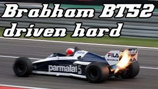 1983 Brabham BT52 driven hard shooting huge flames 2013 nürburgring demo [upl. by Anilemrac]