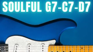 Soulful Shuffle G7C7D7 Blues Backing Track Jam [upl. by Samuele315]