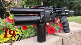 BinTac T9 Review 3579mm 147 Foot Pounds SemiAuto PCP Pistol [upl. by Nilyam]