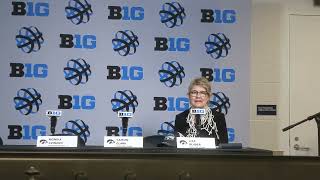 Lisa Bluder press conference Iowa was spectacular in Big Ten tournament championship game [upl. by Nauqram878]