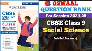 Oswaal CBSE Class 9 Question Bank Review 202425  Social Science  Best Question Bank [upl. by Llevad]