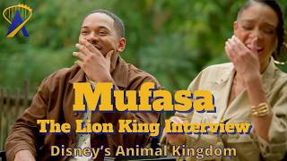 Mufasa The Lion King Movie Stars Interview at Animal Kingdom [upl. by Biondo720]