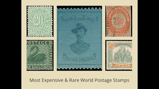 Most Expensive amp Rare World Postage Stamps [upl. by Arihsan]