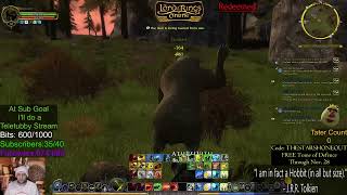 POTEEN OBOWEN playing LOTRO CAREBEAR Leveling on Landroval BEORNING blue line [upl. by Zipporah]