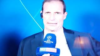 ⚽ Massimiliano Allegri tutta lintervista dopo Juve vs Atl Madrid [upl. by Akinahs]