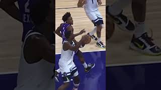 ANTHONY EDWARDS POSTER DUNK OVER JOHN COLLINS AS TIMBERWOLVES BEAT THE UTAH JAZZ [upl. by Vandyke]