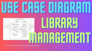 Q5 Use Case Diagram for Library Management System [upl. by Aiotal]