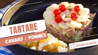 TARTARE DE CANARD AUX POMMES  Recette Minute Tv x Dans ton miam [upl. by Urina]