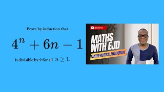 8 Proof of the divisibility of 4n6n1 by 9 [upl. by Adlaremse684]