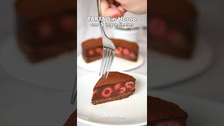 TARTA Sin Horno con 5 Ingredientes 🍫 postresfaciles [upl. by Mailliwnhoj]