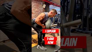 TBAR ROW  I explain👊🔥🦾backworkout back bodybuilding explained explain [upl. by Ettecul]