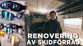 RENOVERAR I SKIDFÖRRÅDET  BYGGER VALLABÄNK  VLOGG² 21 [upl. by Popper]