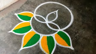 Diwali rangoli designs 2024diwali beautiful rangoli deepawali deepam mugguluSuper Amazingrangoli [upl. by Ereveneug]