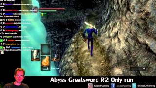 Dark Souls Abyss Greatsword R2 Only Challenge Run [upl. by Girish]