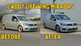 Caddy Life Mirrors VW Caddy Maxi  Mini Camper Build  Episode 6 [upl. by Ardnosal489]