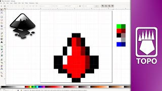 ¿Como hacer PixelArt en INKSCAPE Software GRATUITO  El Topo [upl. by Onaicnop]