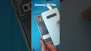 Samsung S10 Plus Back Glass Replacement smartphone repair tech [upl. by Tapes]