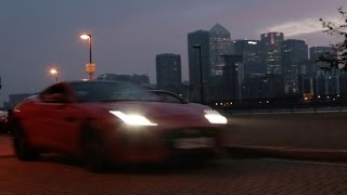 Jaguar FType V6 S London Night Drive And Dawn Raid Pure Exhaust Noise [upl. by Leoni]