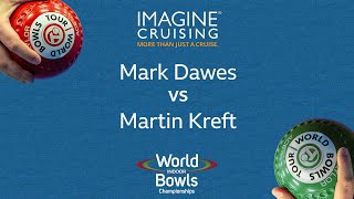 World Indoor Bowls Championship 2024 Mark Dawes vs Martin Kreft  Day 7 Match 4 [upl. by Riddle626]