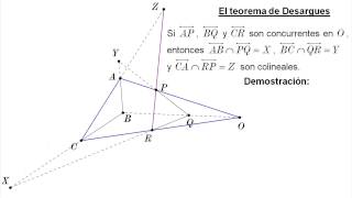 El teorema de Desargues [upl. by Scottie]