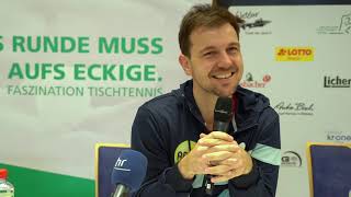 Pressekonferenz Timo Boll quotDas schöne Ende in der Heimatquot [upl. by Retrak]