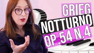 Tutorial Grieg Notturno Lezione e partitura [upl. by Felton]