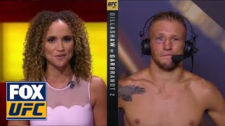 TJ Dillashaw talks to the UFC on FOX crew  INTERVIEW  UFC 227 [upl. by Atimad]