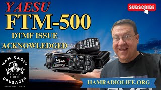 Yaesu FTM500 DTMF Issue Acknowledged by Yaesu Tech Support [upl. by Waylen]