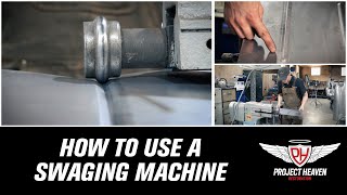 Classic car fabrication  How to use a swaging machine How To [upl. by Kizzee320]