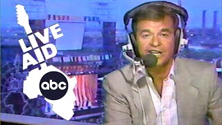 Dick Clark opens ABC Live Aid coverage 1985 [upl. by Kathlin]