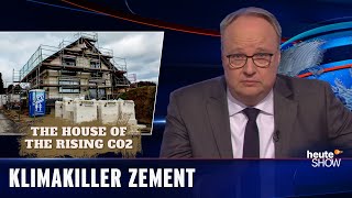 Drei Milliarden Tonnen CO2 jedes Jahr – allein durch Zement  heuteshow vom 12022021 [upl. by Sirad]