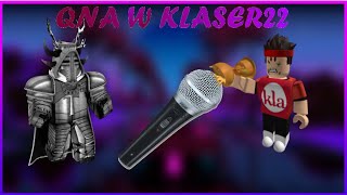 QampA WITH KLASER22 ON VOICE CALL [upl. by Eniwtna]