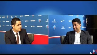 حوار مع ناصر الخليفي رئيس نادي PSG والمدير العام لقنوات beINsports [upl. by Nivrek751]