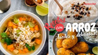 13 deliciosas recetas con arroz que alegrarán tu día  Recetas de guisados caseros  Cocina Vital [upl. by Nawor]