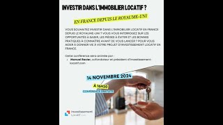 Comment investir dans l’immobilier locatif en France depuis le RoyaumeUni [upl. by Hannad717]