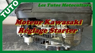 Moteur Kawasaki  Réglage starter  démarrage difficile [upl. by Nilhtac872]