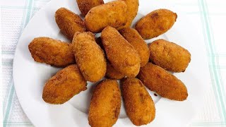 CROQUETAS DE PATATA Y ATUN 🥔❤️ Una Chef en la Cocina [upl. by Arihas]