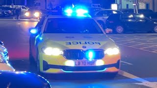 SurreySussex Police X2 Roads Policing Unit BMW 5 Series’s responding RAPDILY [upl. by Endor]