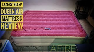 Lazery Sleep Air Mattress Queen Size Review [upl. by Nuahsyd]